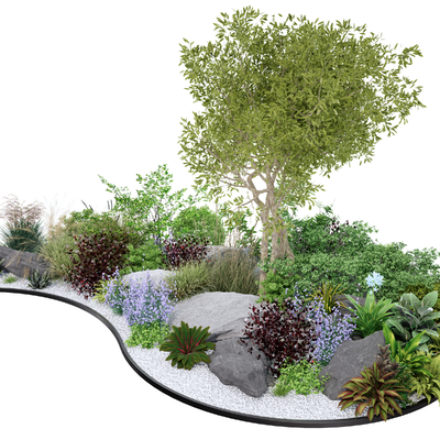  球形灌木丛su模型 