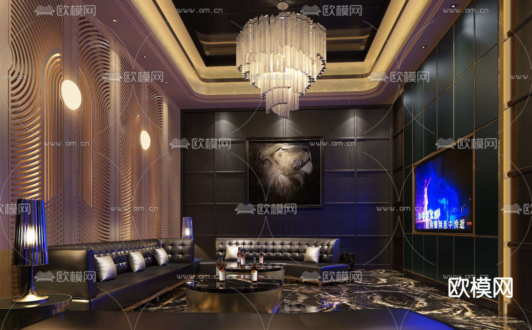 KTV包房 酒吧 夜总会3d模型下载