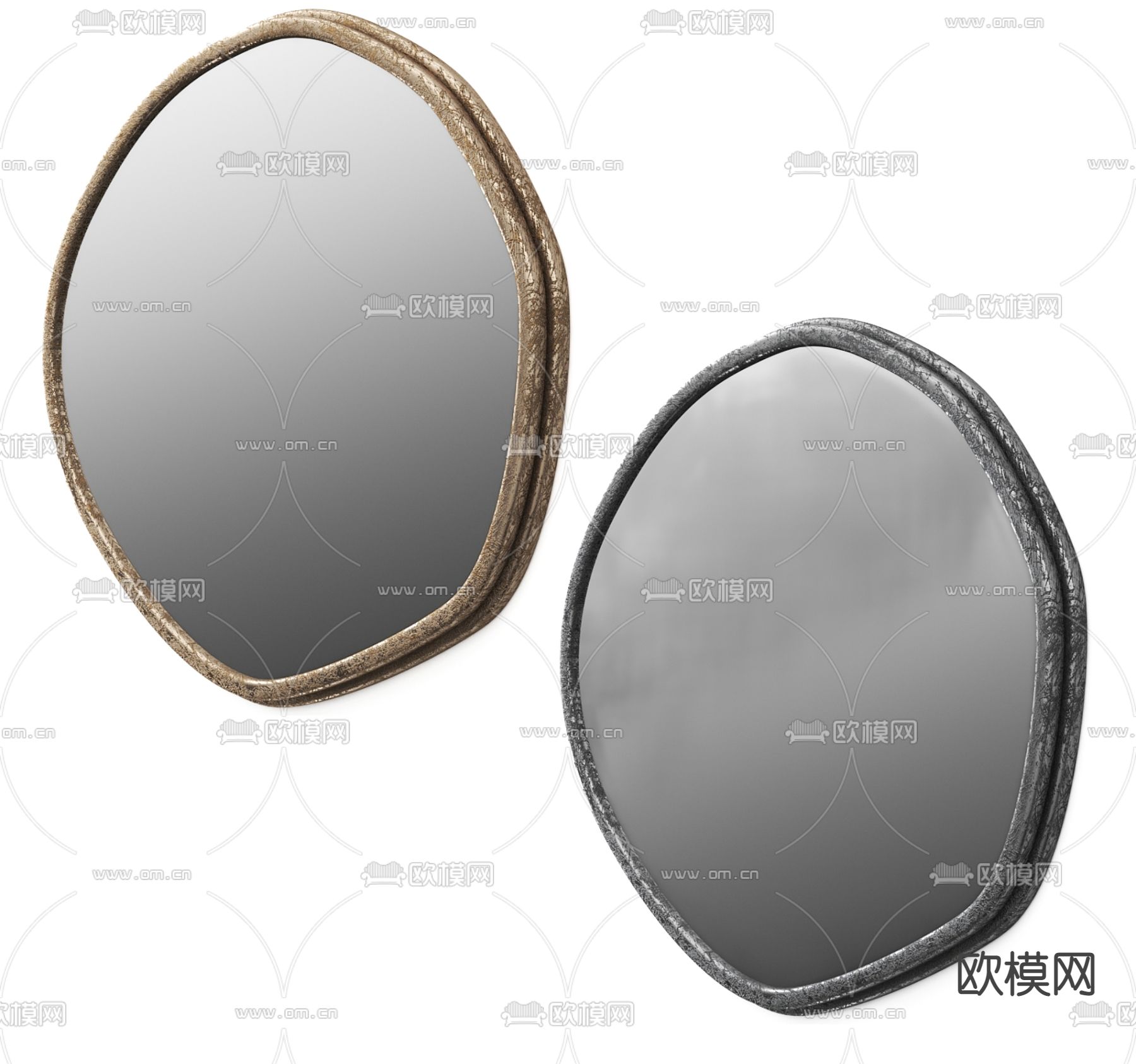 镜子 化妆镜su模型下载（渲染图2）
