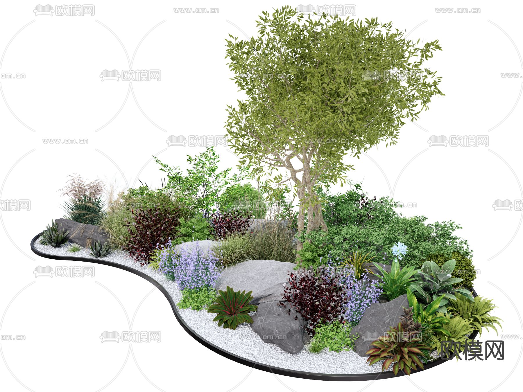 球形灌木丛su模型下载（渲染图2）
