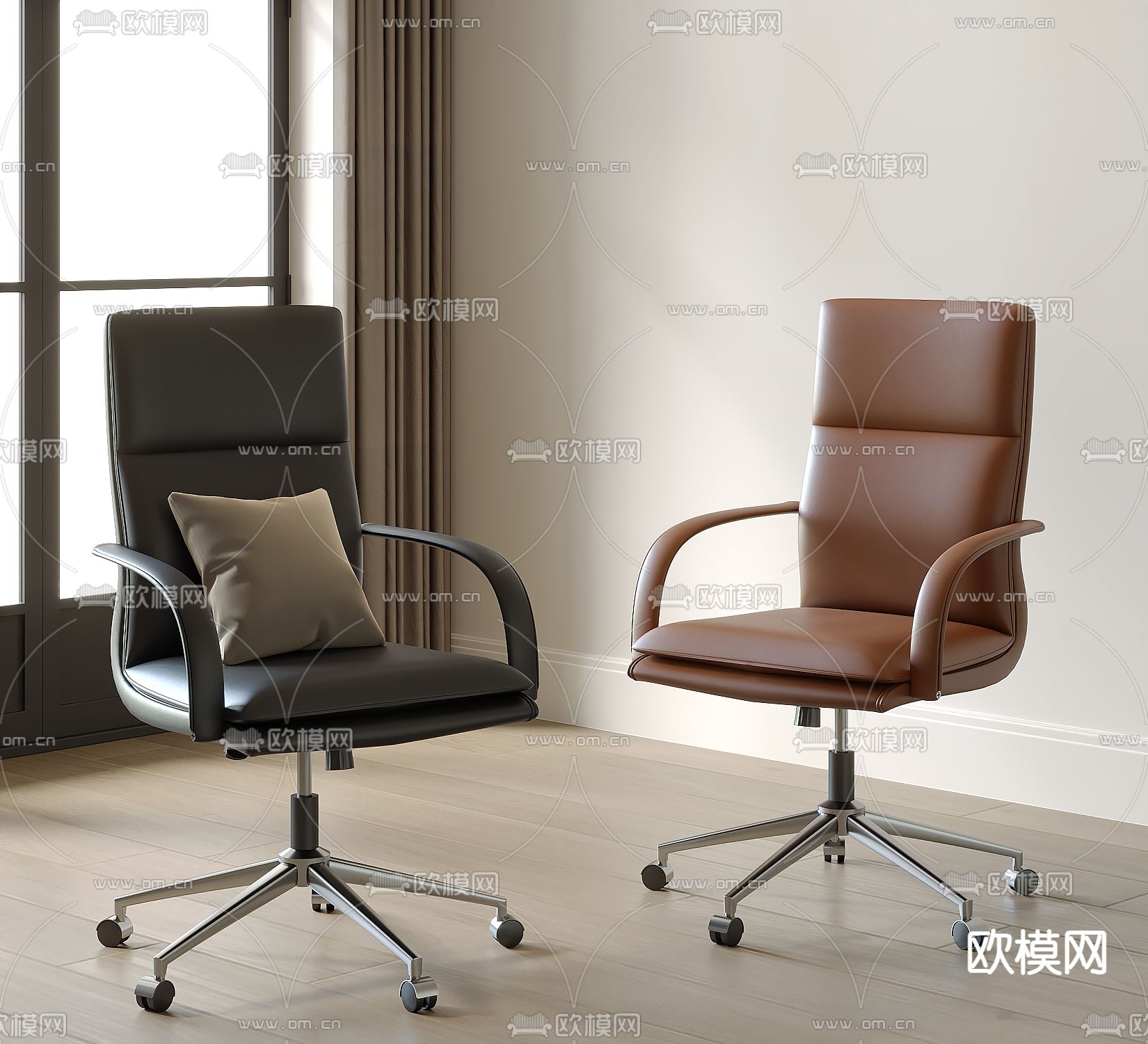 办公椅 大班椅 老板椅3d模型下载