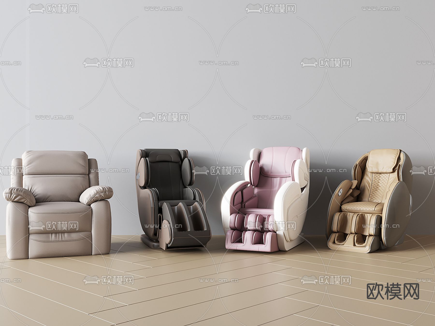 电动按摩沙发 按摩椅3d模型下载