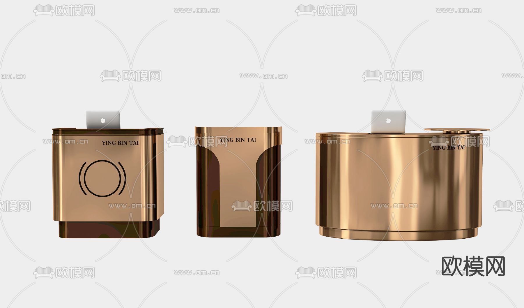 前台 迎宾台 接待台 服务台3d模型下载