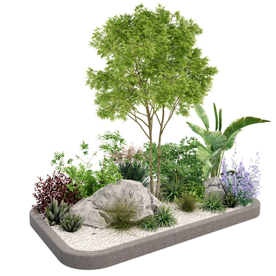  球形灌木丛su模型 