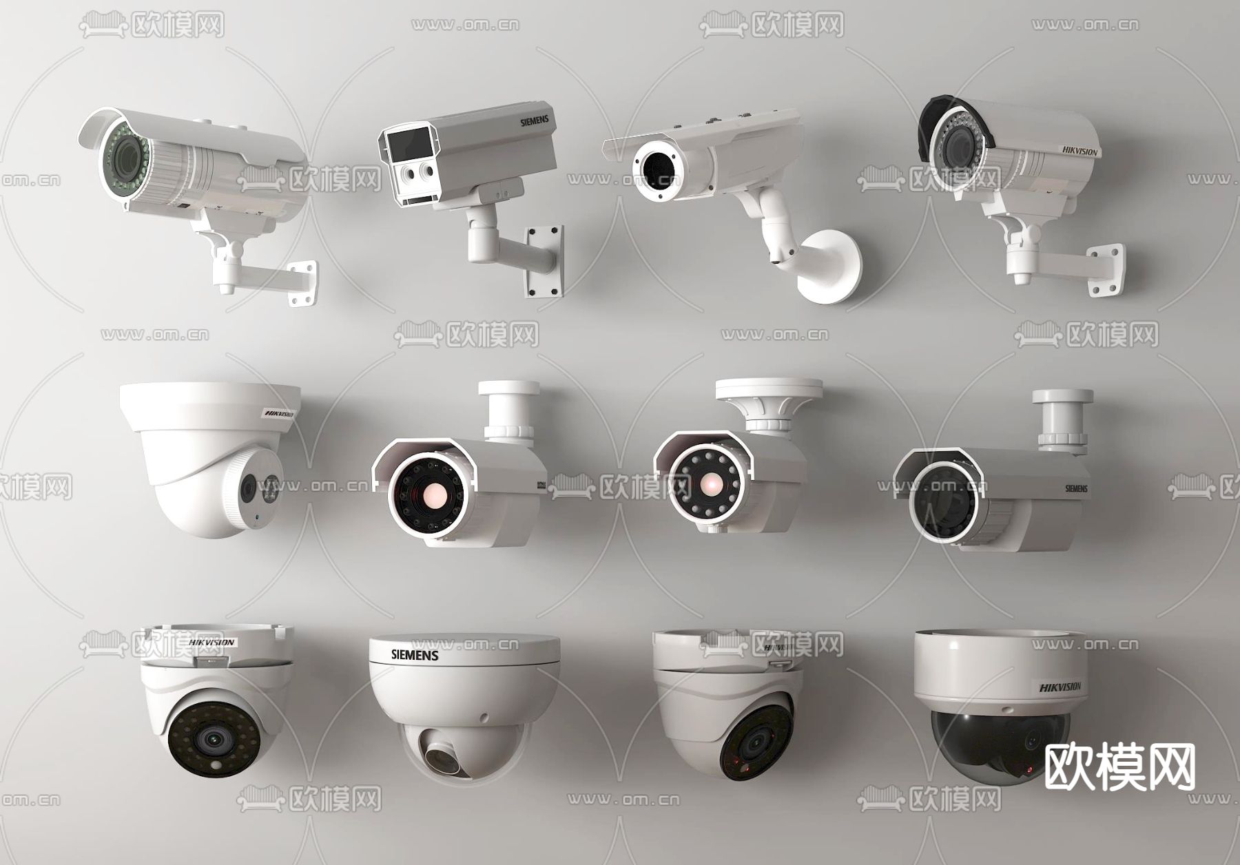 安防监控器 摄像头su模型下载（渲染图1）