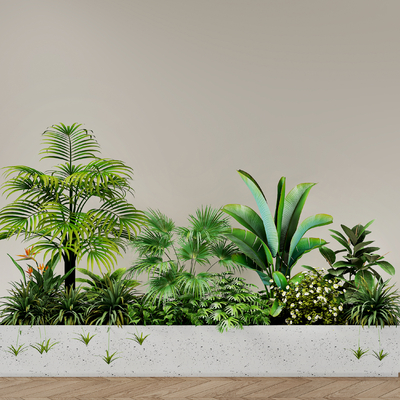  景观小品 植物堆su模型 