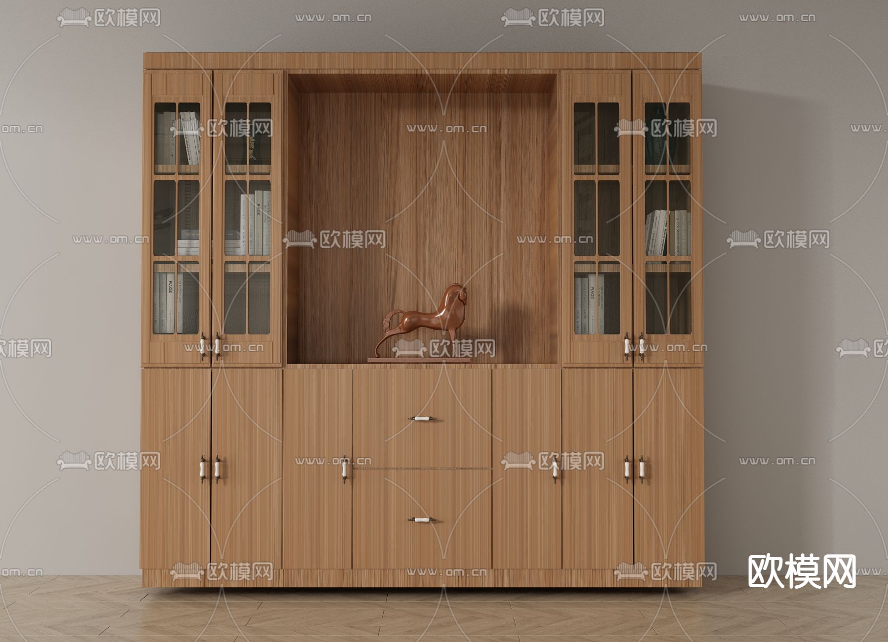文件柜 书柜su模型下载（渲染图1）