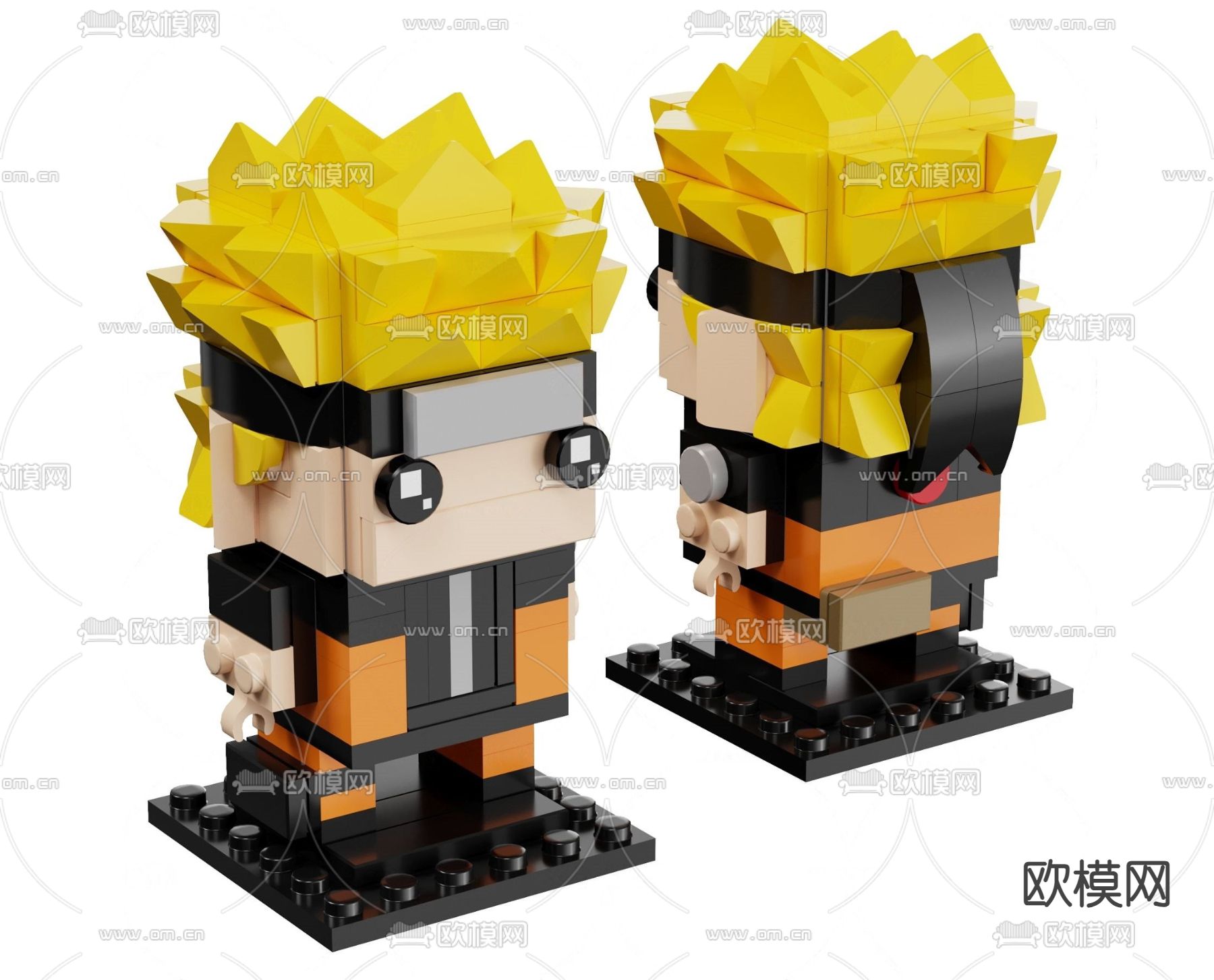 火影忍者 乐高 积木 玩具su模型下载（渲染图1）