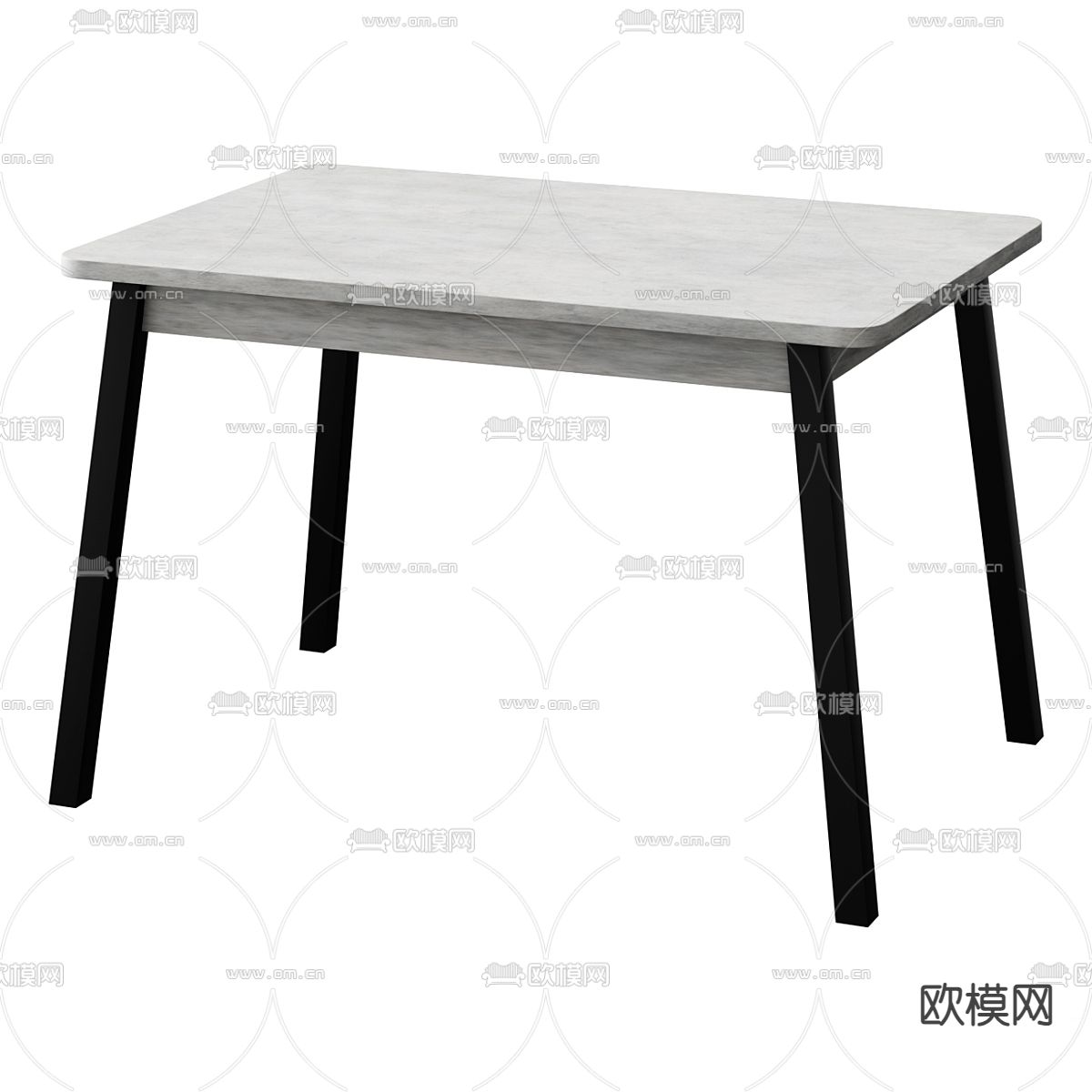 现代书桌 写字台免费3d模型下载