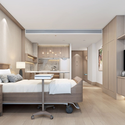  现代养老院 护理房 病房su模型 