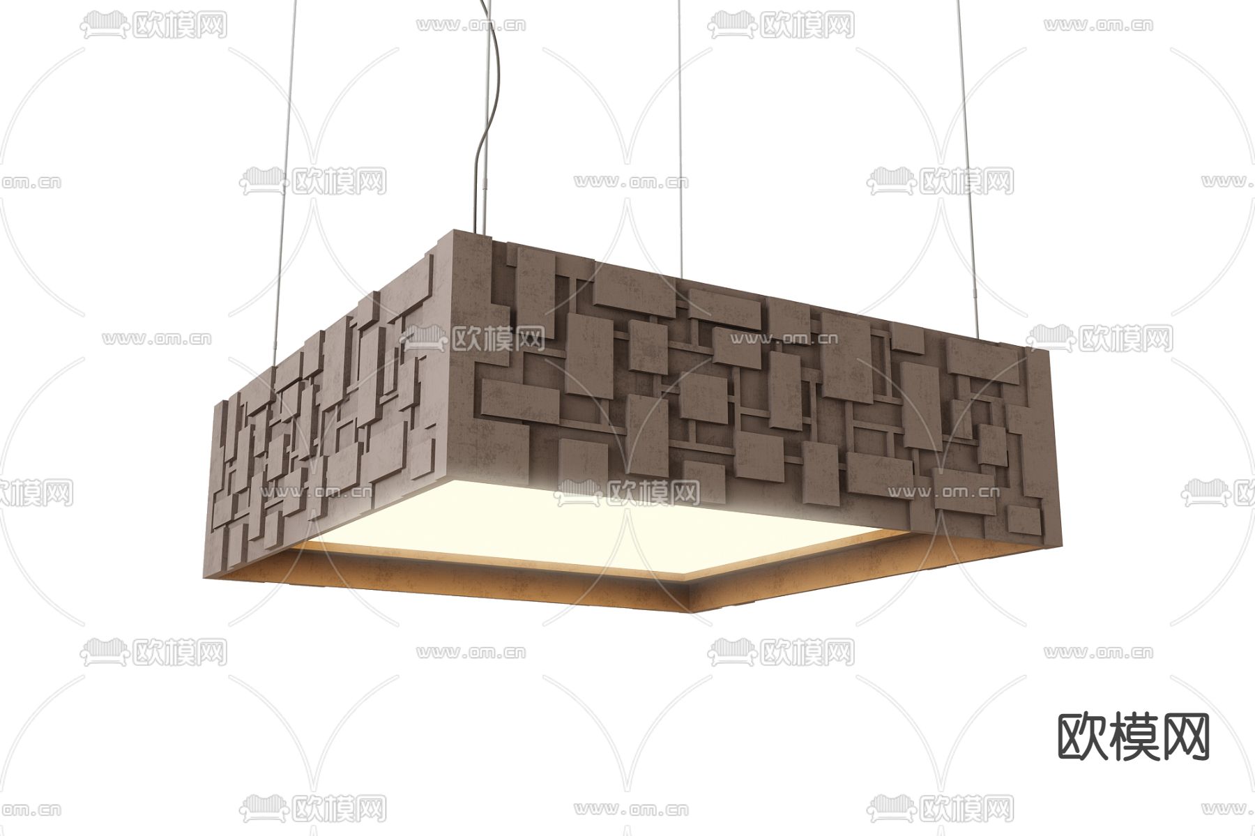 侘寂吊灯 餐厅吊灯3d模型下载