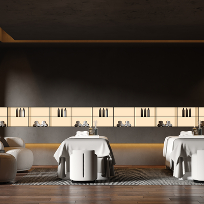  美容院 SPA护理房su模型 