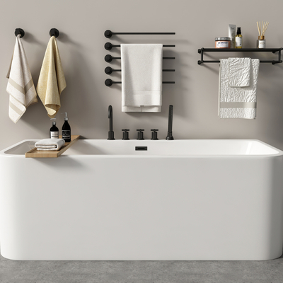  现代浴缸 独立浴缸su模型 