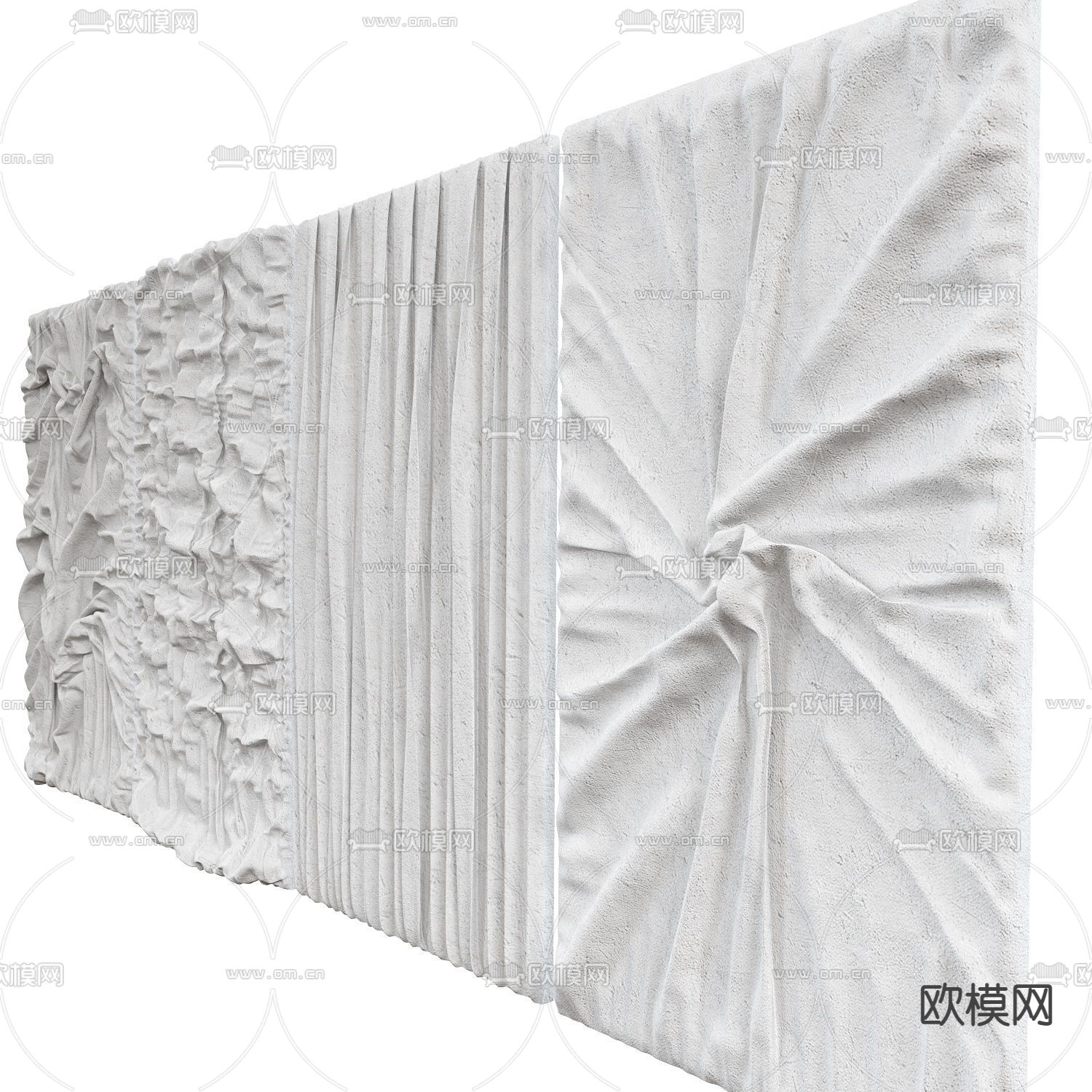 石膏装饰画 立体画 抽象画3d模型下载（渲染图2）