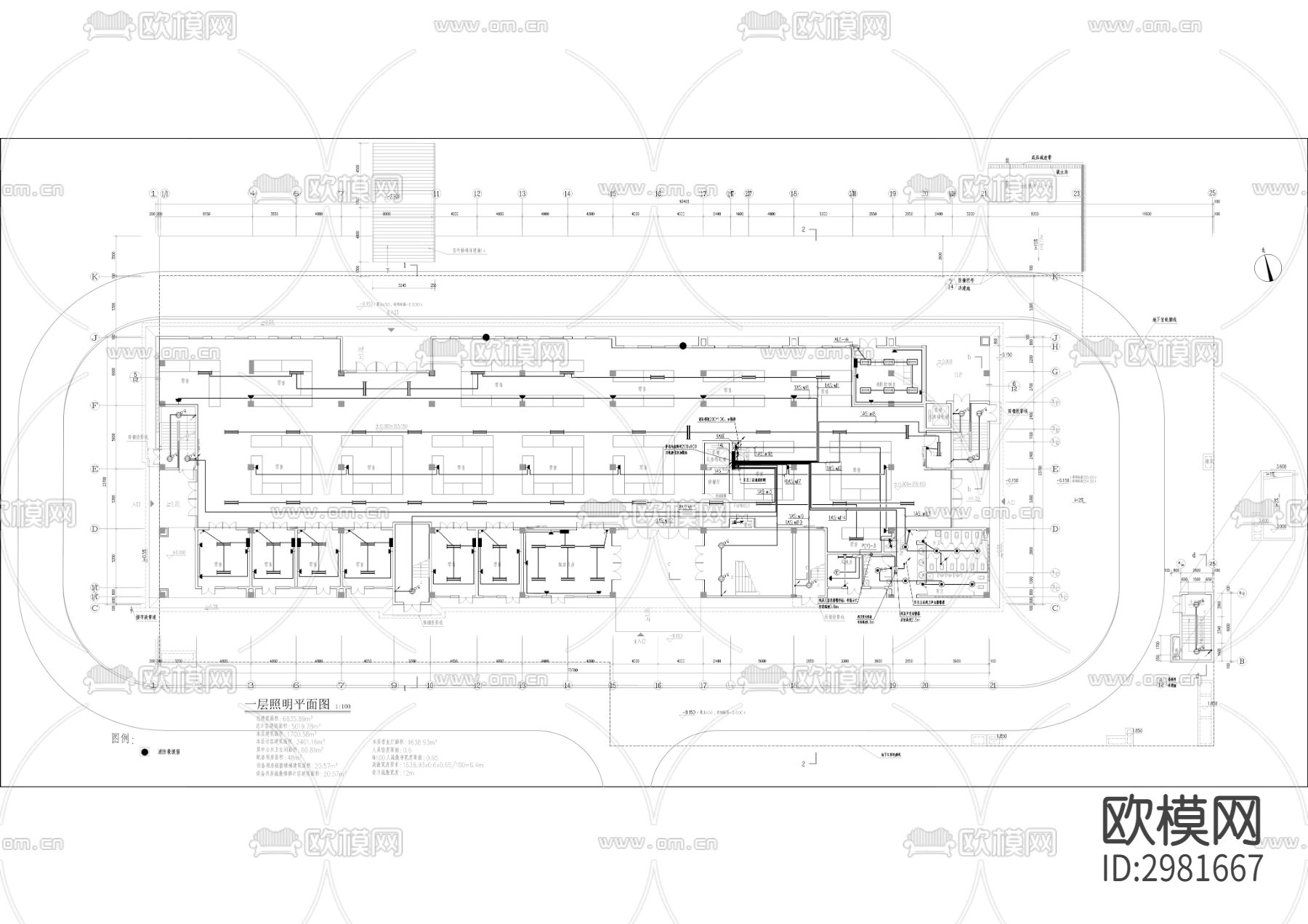 学府小区农贸市场整治项目cad施工图下载（渲染图7）