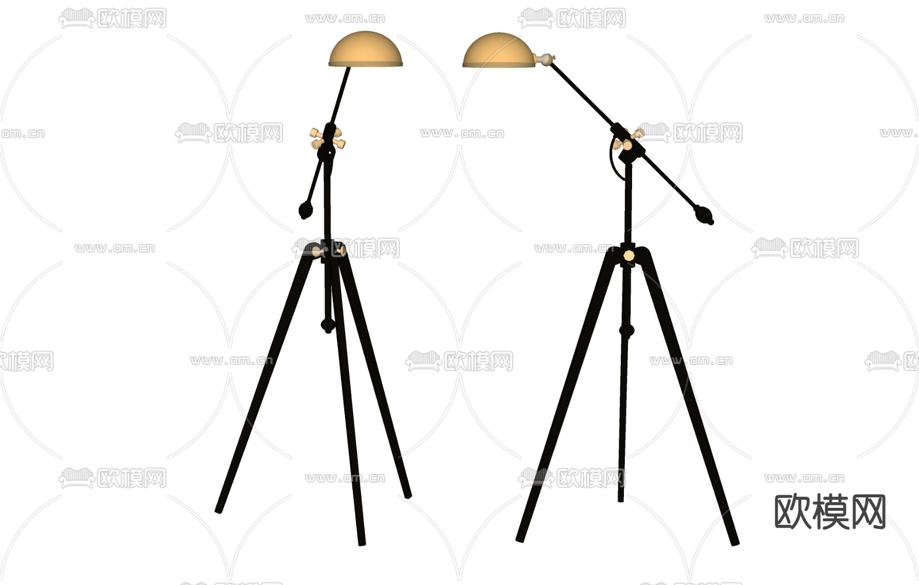 落地灯 台灯 阅读灯su模型下载（渲染图2）