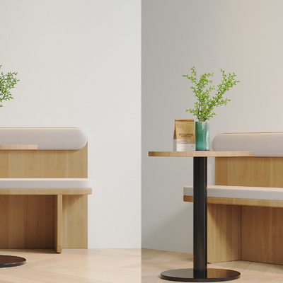  现代卡座沙发su模型 