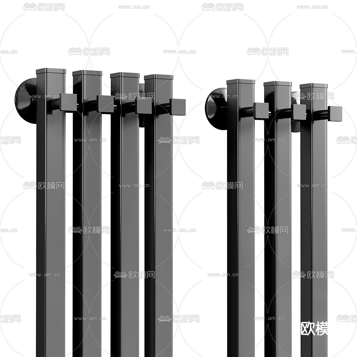 现代暖气片 电暖气3d模型下载（渲染图2）