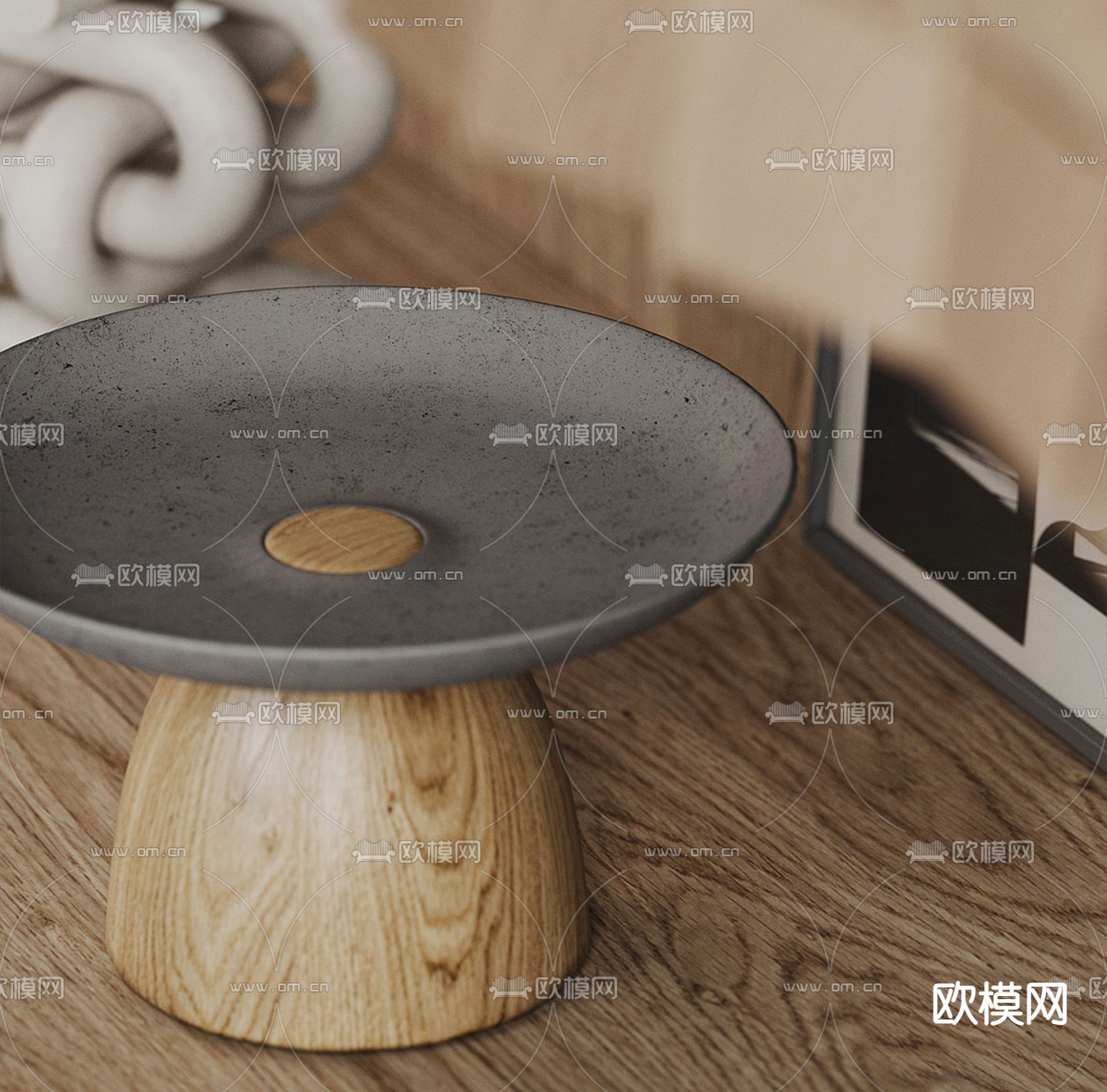 侘寂风壁炉su模型下载（渲染图2）