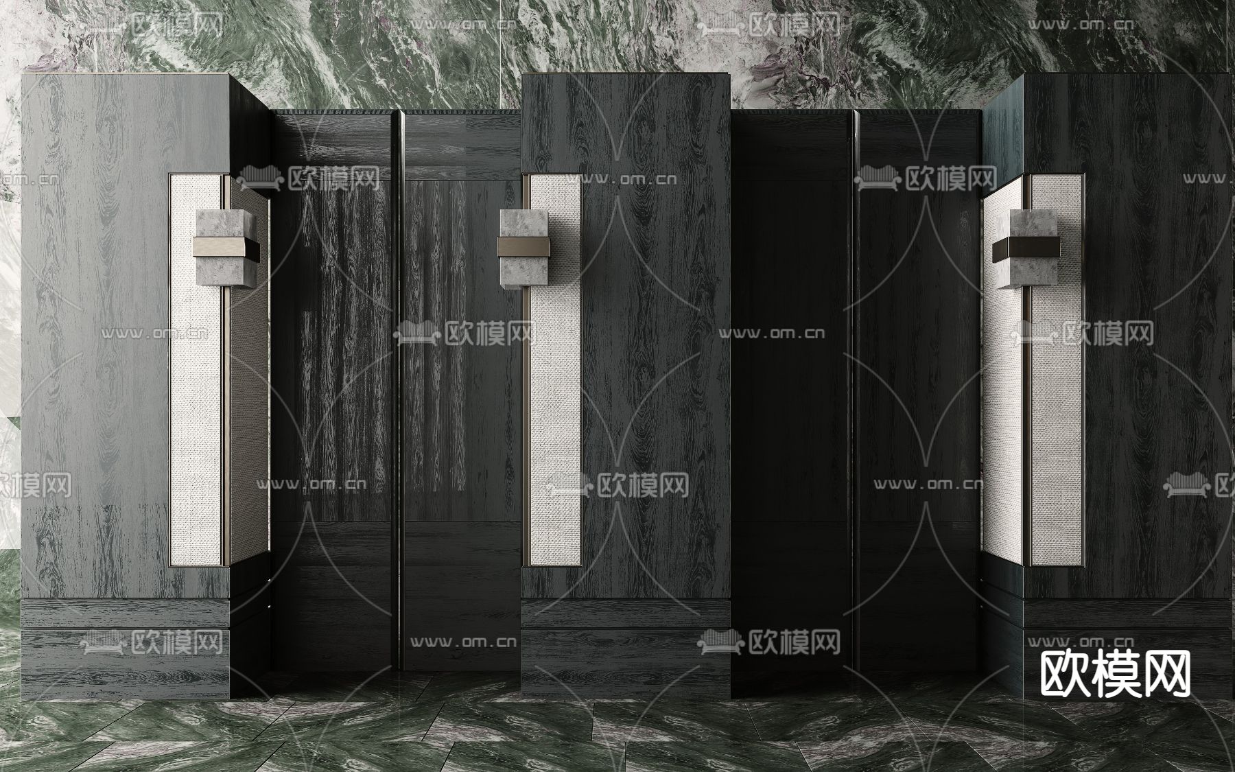 庭院门 入户门3d模型下载