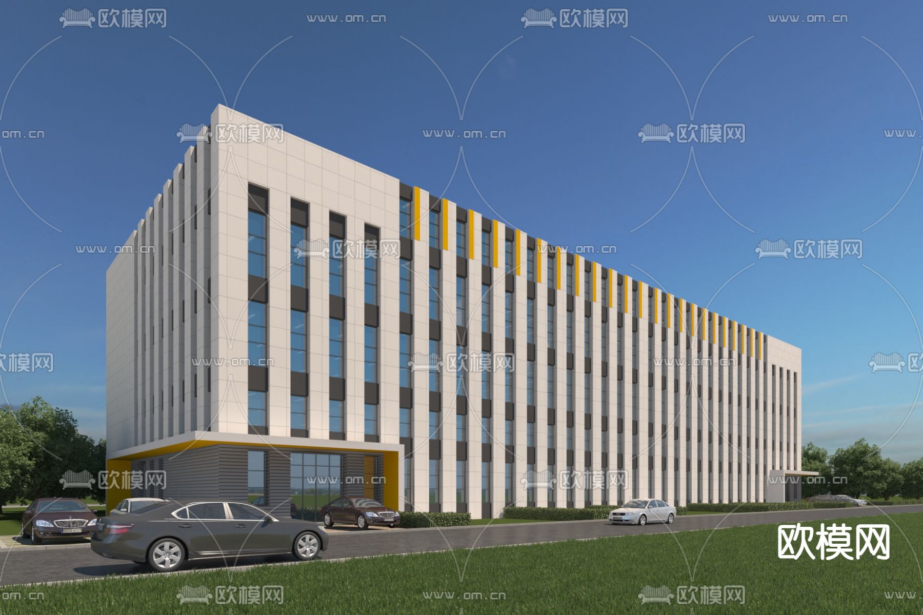 厂房su模型下载（渲染图2）