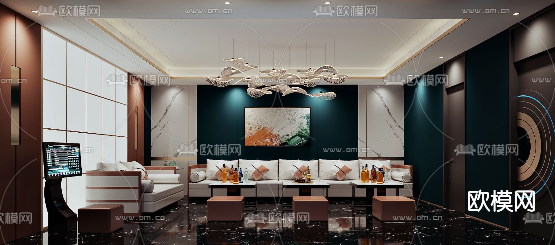 KTV包厢 酒吧包间 夜总会3d模型下载（渲染图1）