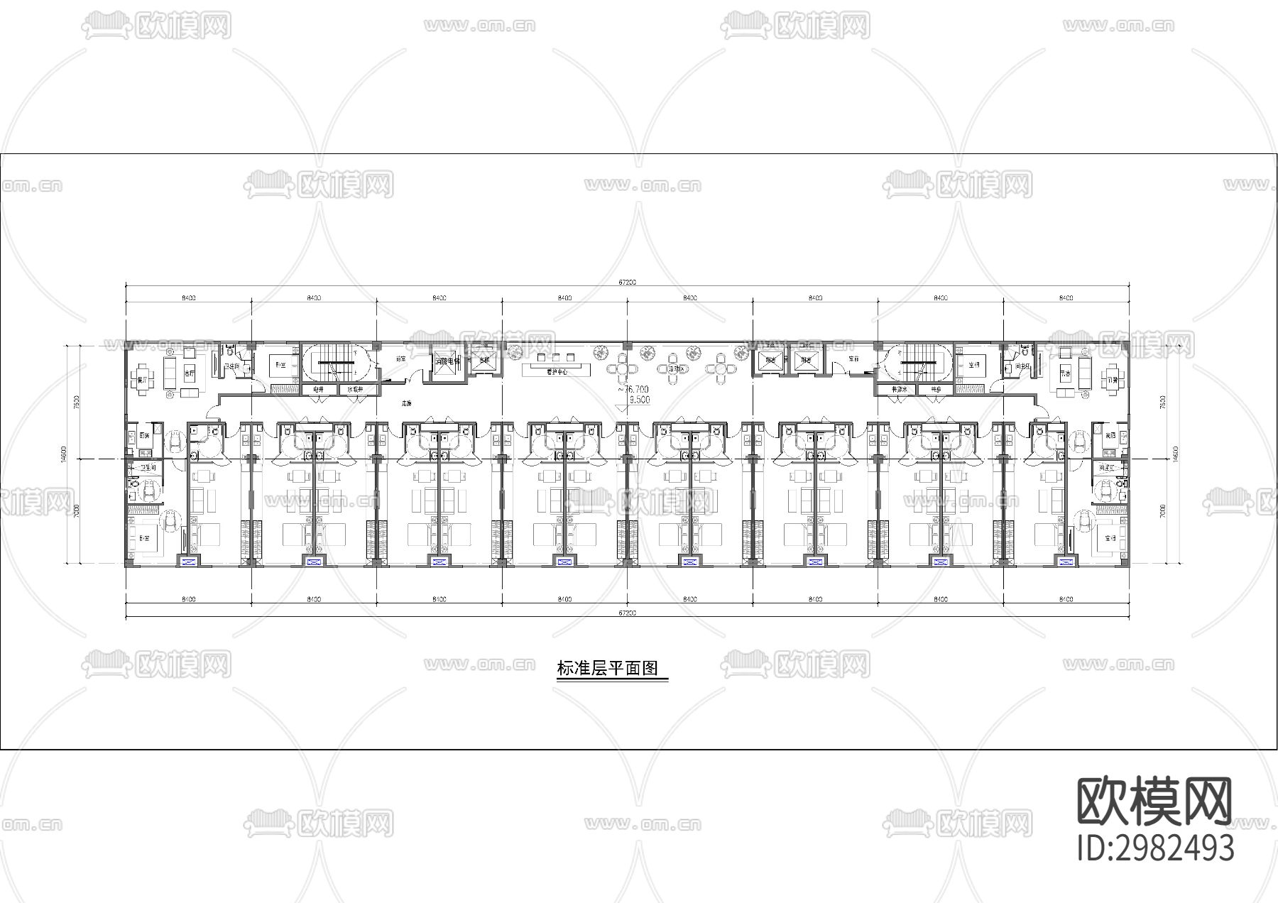 酒店平立剖节点大样图下载（渲染图3）