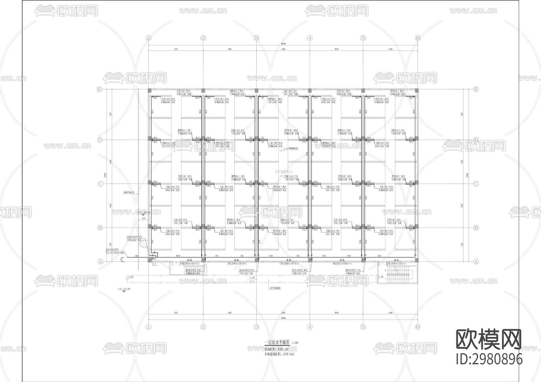 黑猪种质资源场建设工程CAD施工图下载（渲染图8）