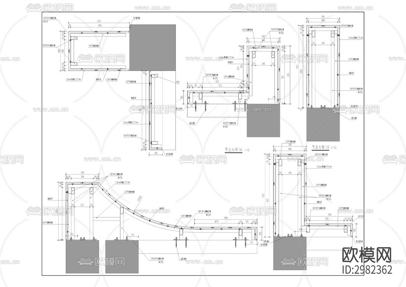 濮湖小學(xué)幼兒園裝修工程CAD施工圖下載(渲染圖1)