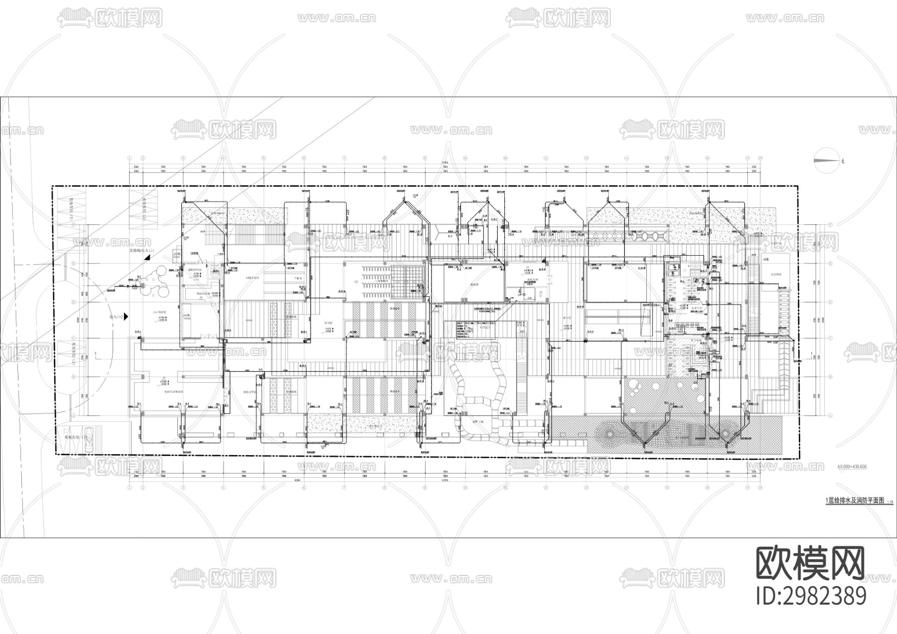 青少年校外活动基地新建工程CAD施工图下载（渲染图7）