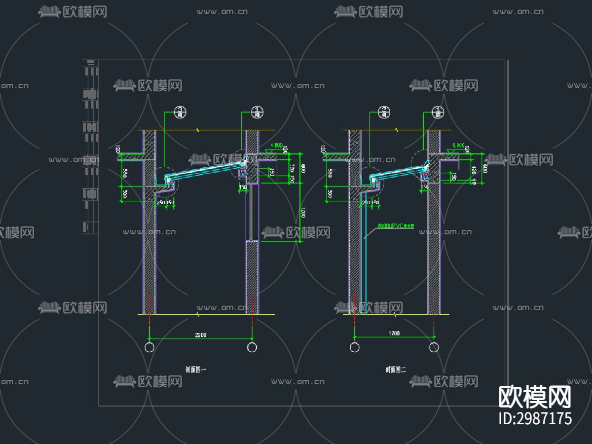 玻璃屋顶节点大样图下载（渲染图2）