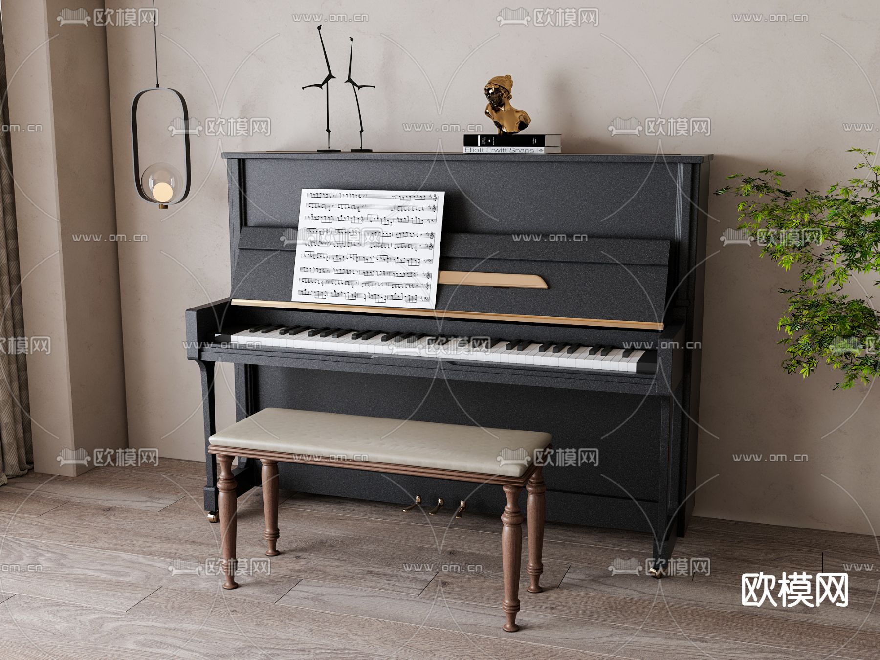 钢琴3d模型下载