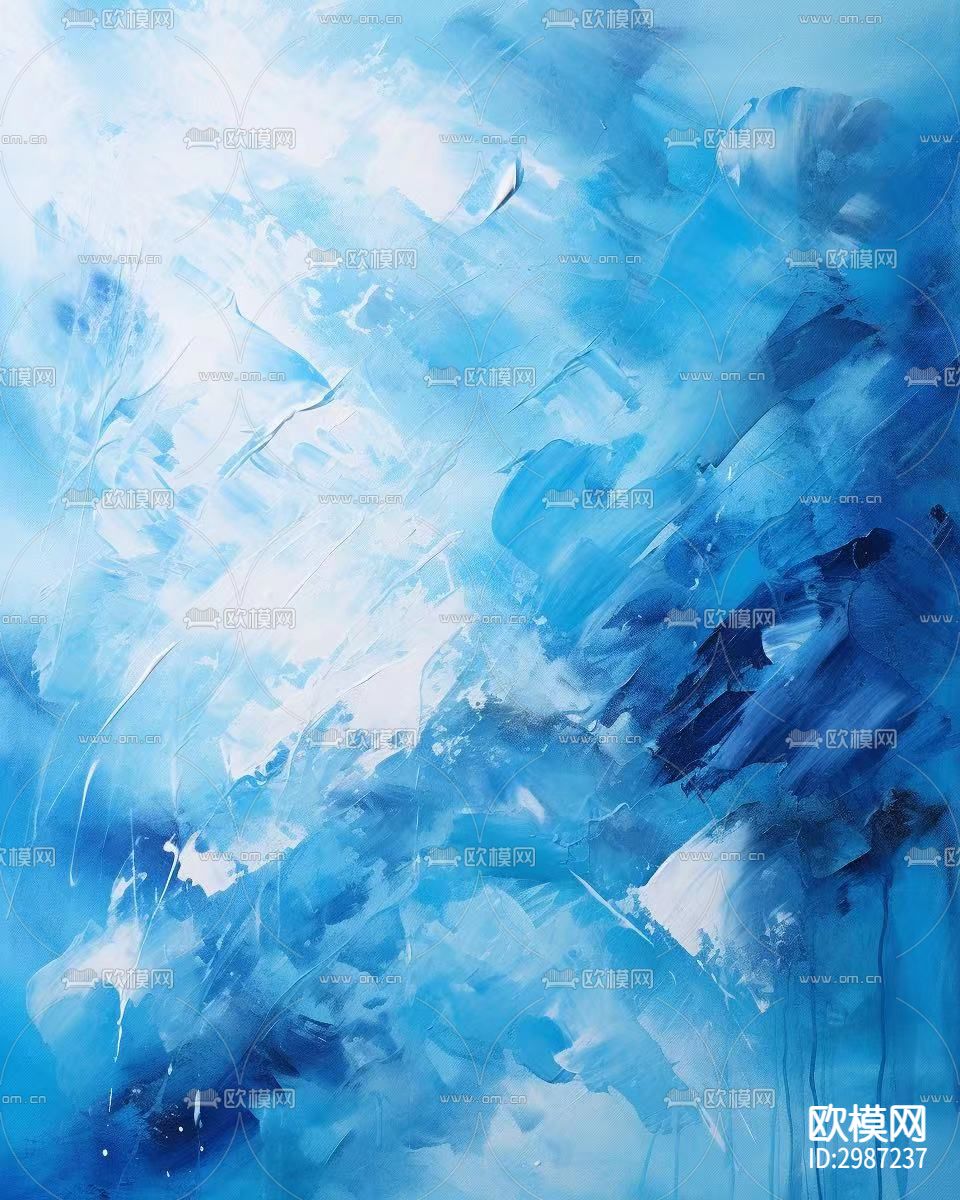 装饰画 丙烯画 挂画 壁纸 壁布 画 蓝色下载