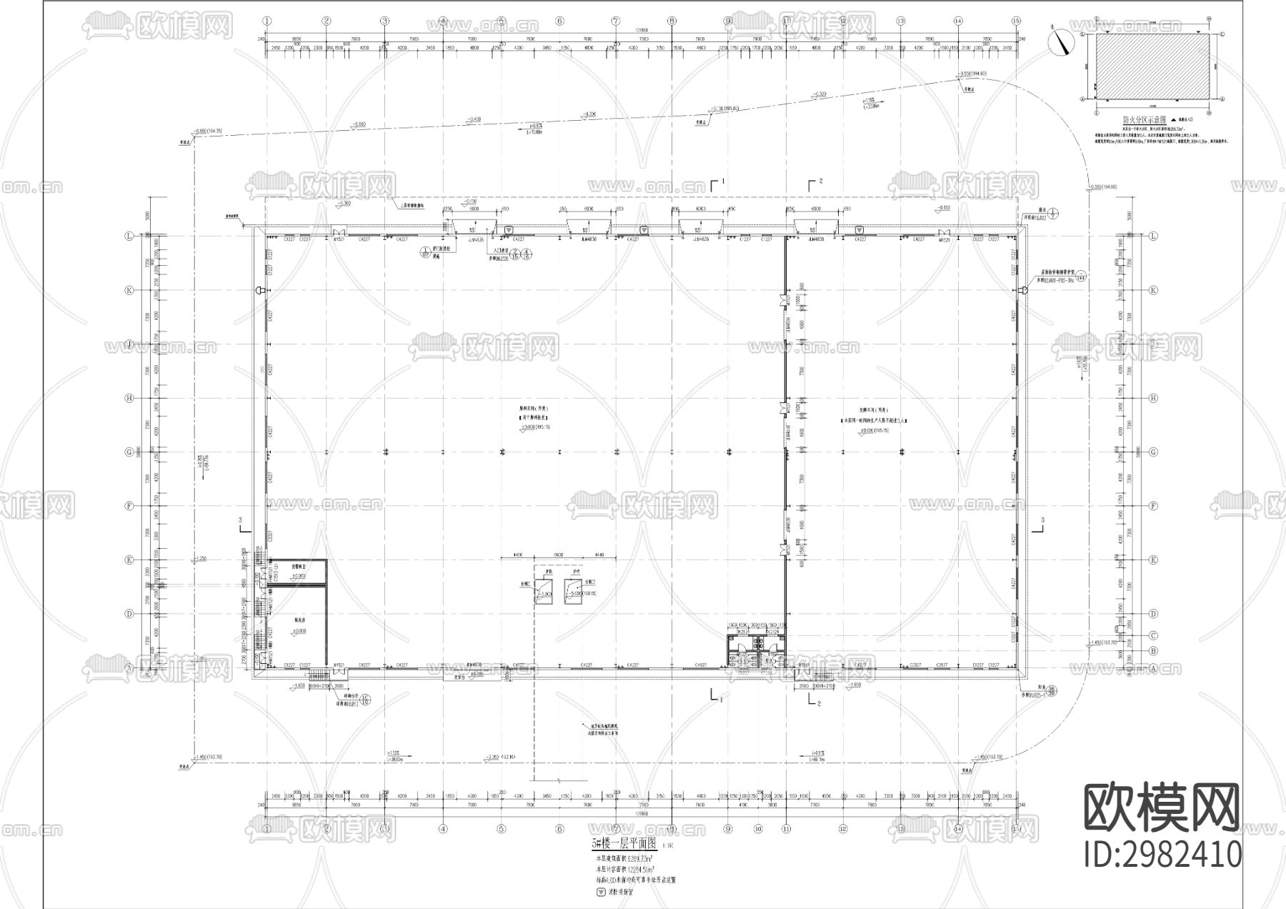 微生物饲料加工中心CAD施工图下载（渲染图4）