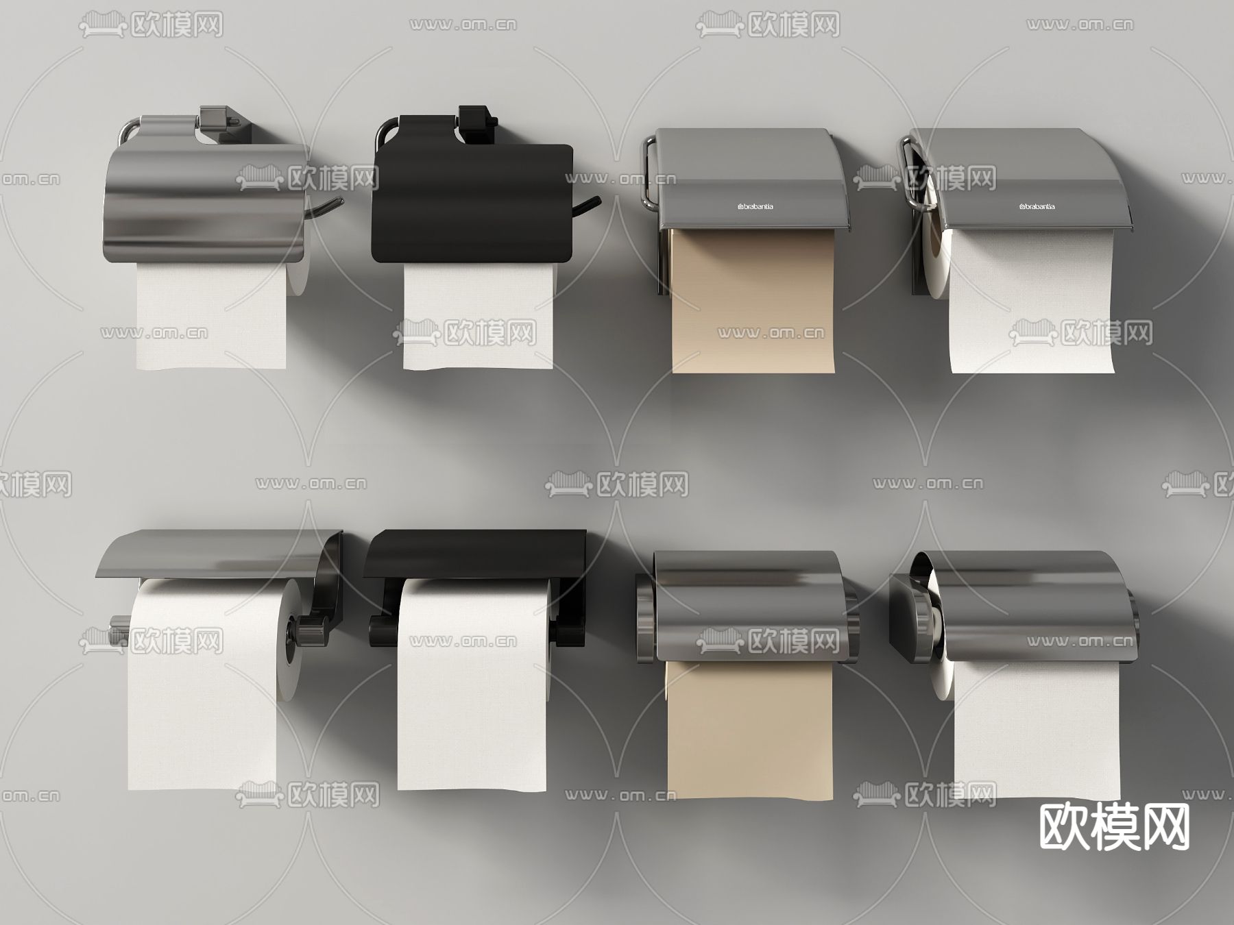 纸巾盒 厕纸盒 抽纸盒 卷纸 卫生纸3d模型下载