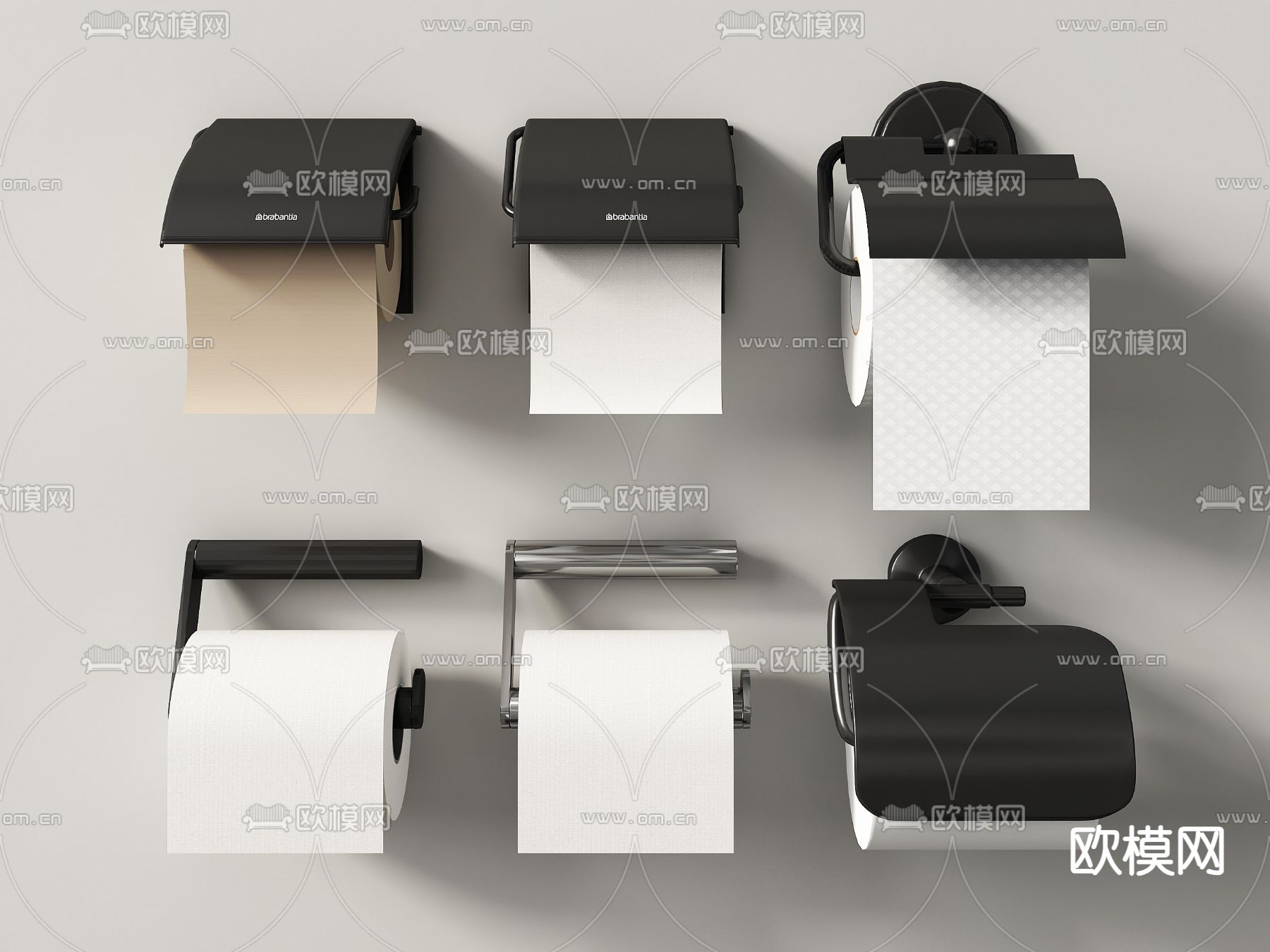 纸巾盒 厕纸盒 抽纸盒 卷纸 卫生纸3d模型下载