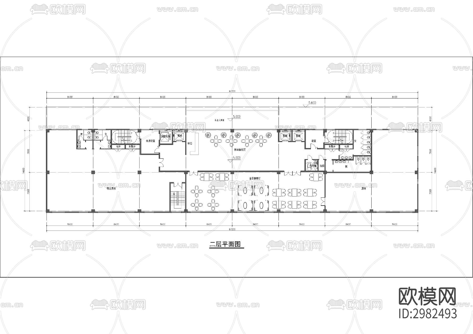 酒店平立剖节点大样图下载（渲染图2）