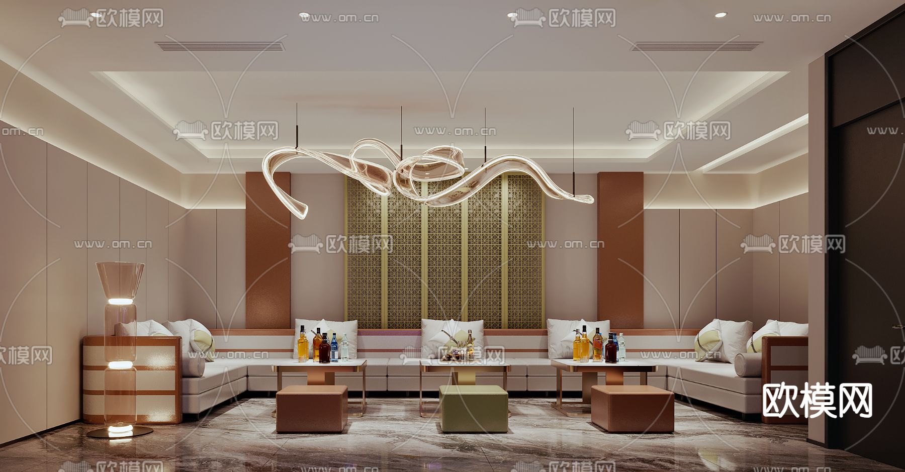 KTV包厢 酒吧包房 夜总会3d模型下载（渲染图1）