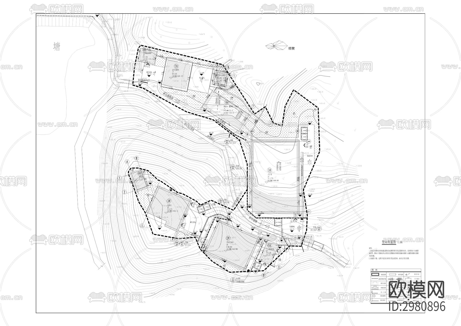 黑猪种质资源场建设工程CAD施工图下载（渲染图9）