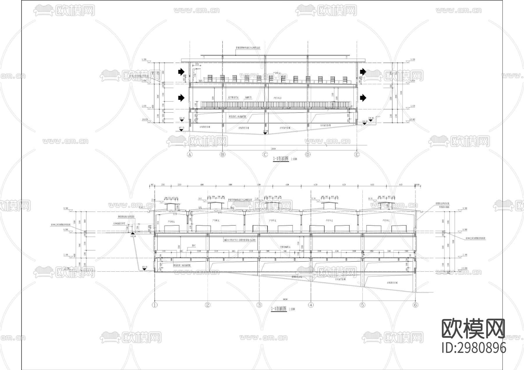 黑猪种质资源场建设工程CAD施工图下载（渲染图5）