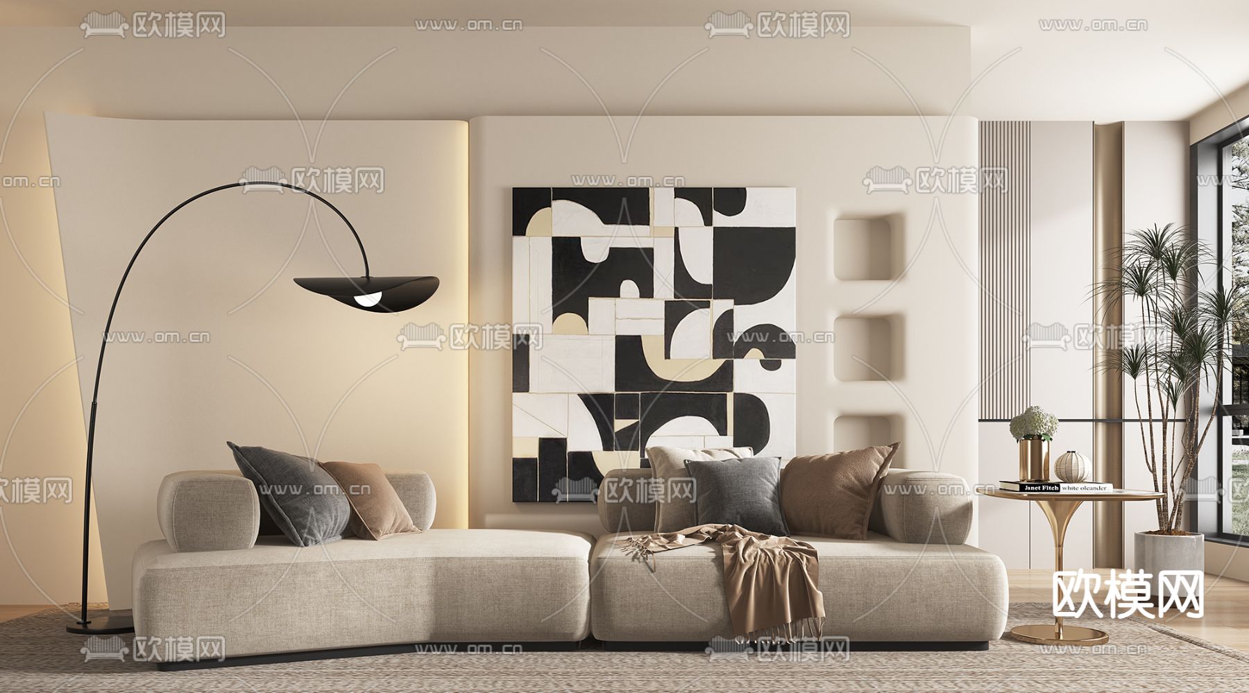 双人沙发 软体沙发3d模型下载