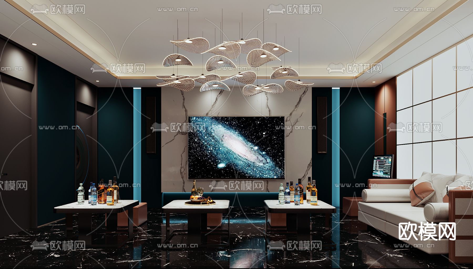 KTV包厢 酒吧包间 夜总会3d模型下载（渲染图2）