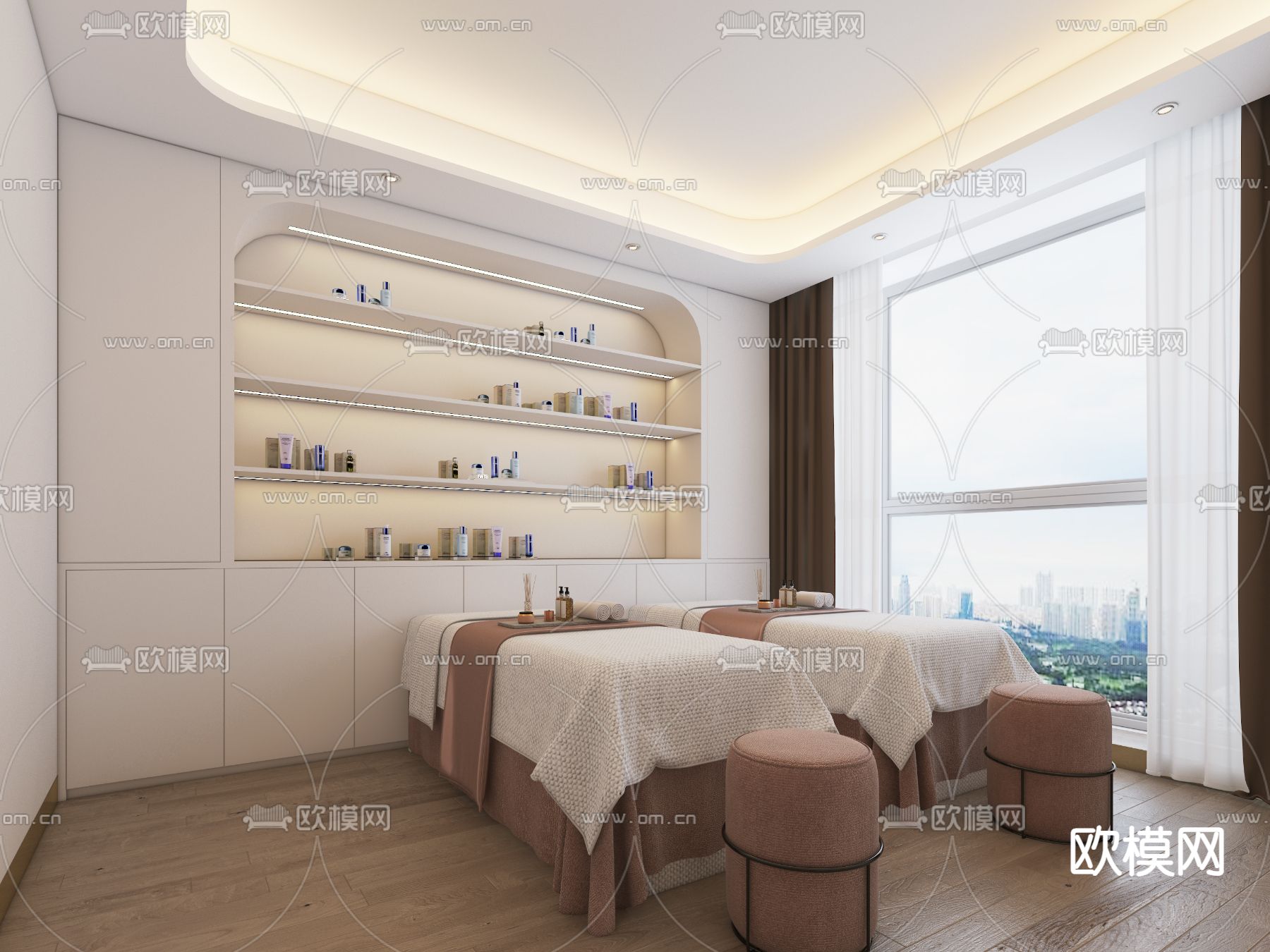 SPA护理房 美容院3d模型下载（渲染图4）