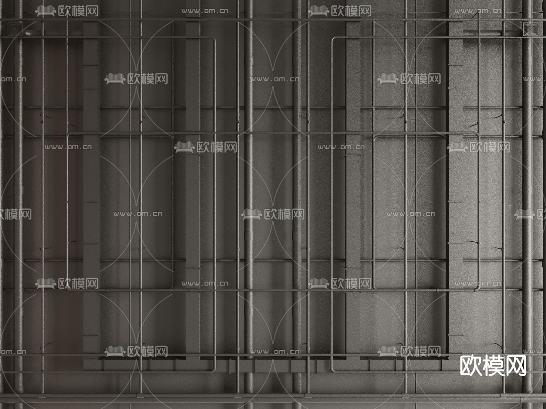 通风管道 天花吊顶3d模型下载