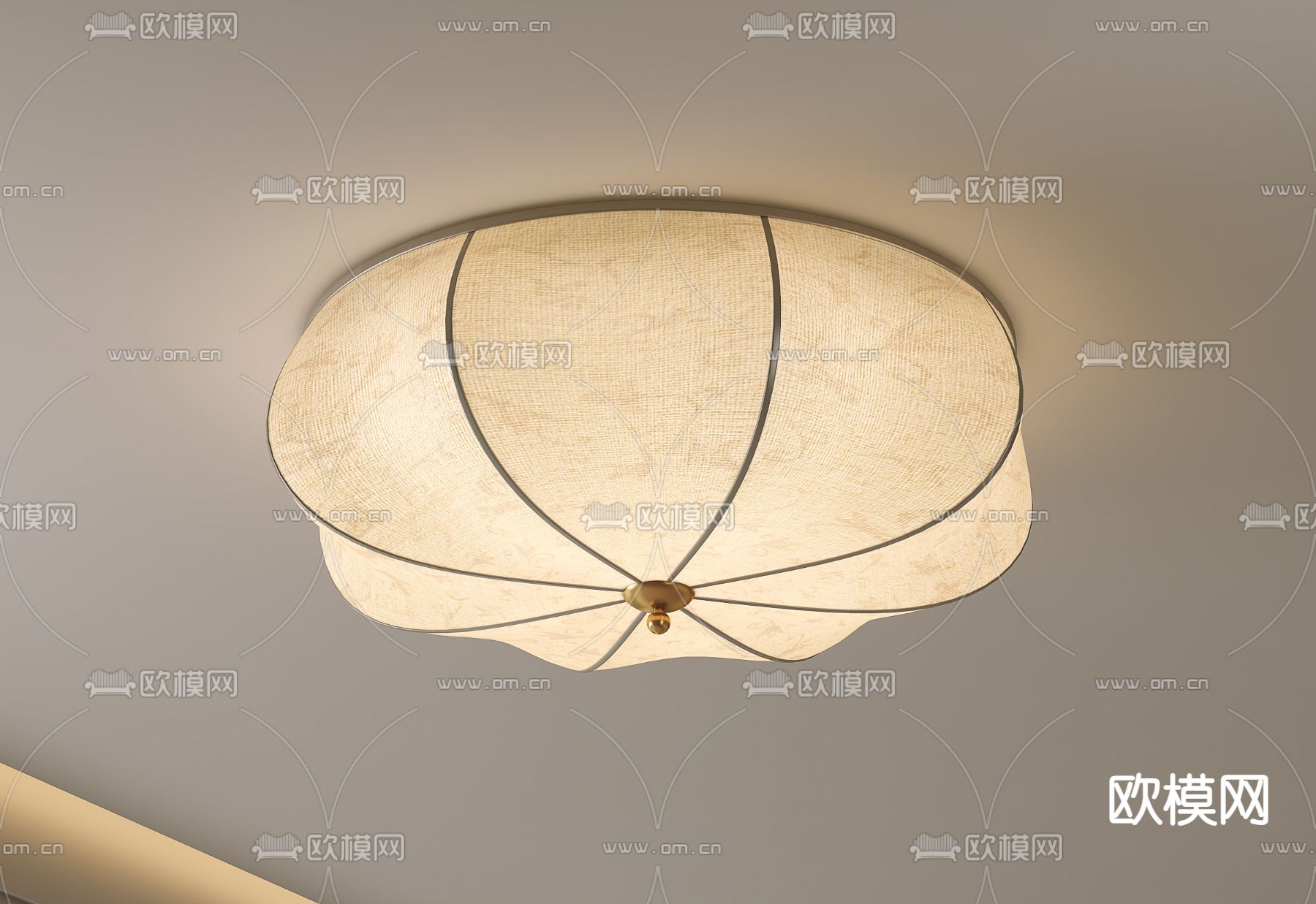 法式吸顶灯 南瓜吸顶灯3d模型下载