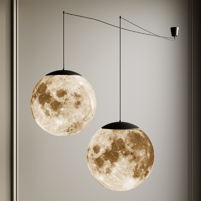 现代吊灯 星球吊灯 小吊灯su模型