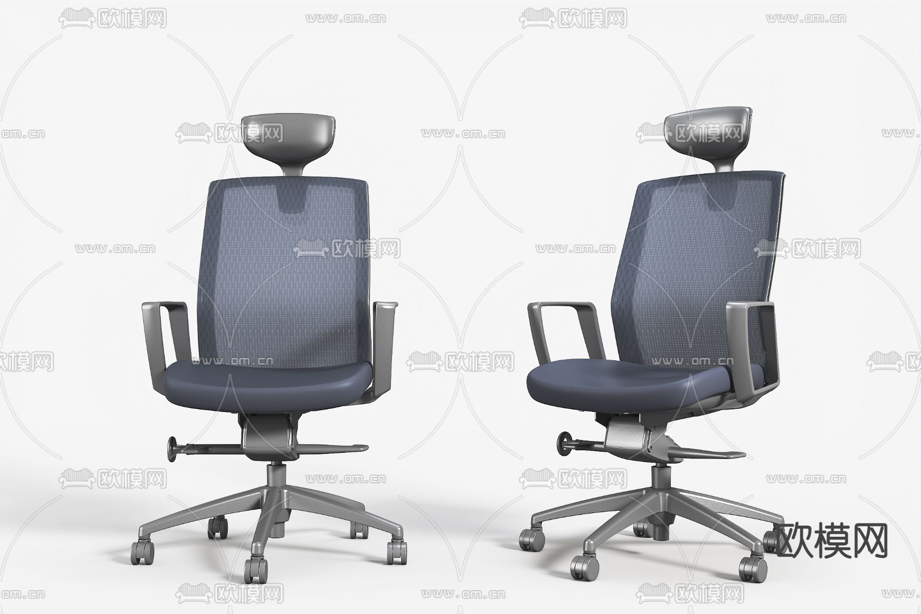 办公椅 职员椅3d模型下载