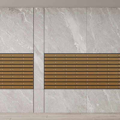 公寓信箱 邮箱 公共储物柜su模型