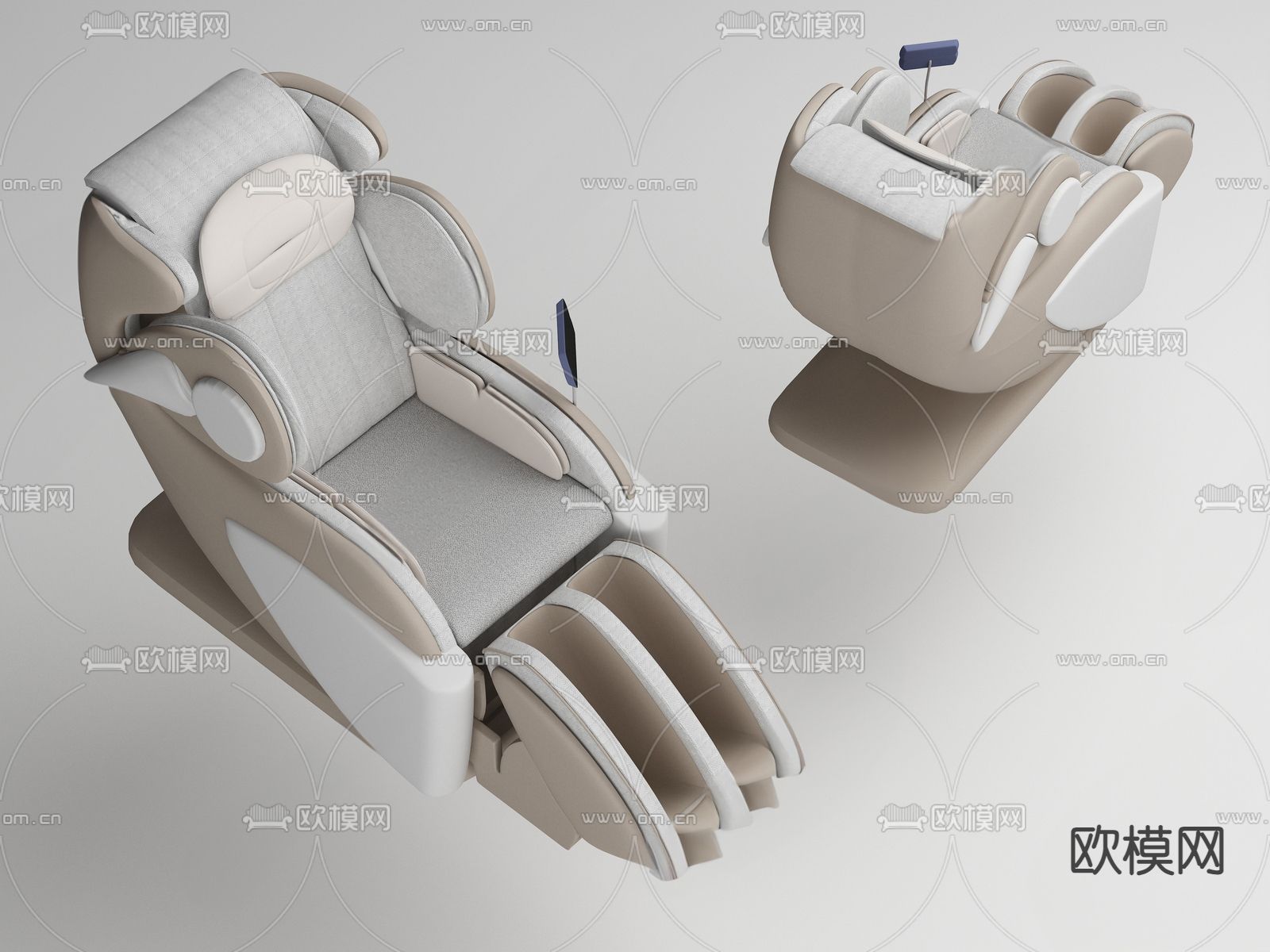 现代按摩椅su模型下载（渲染图2）