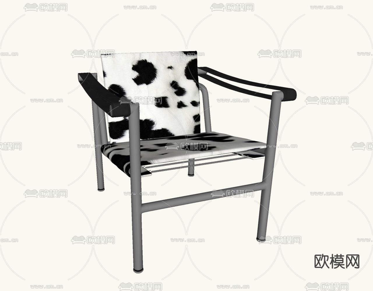 Cassina椅子 休闲椅su模型下载（渲染图2）